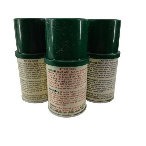 Vintage StrideRite Leather Refinish Lot of 3 Red Navy Black - Picture 7 of 7